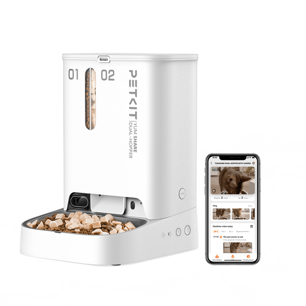 PETKIT YumShare Dual-Hopper – Smart Pet Feeder with 1080P HD