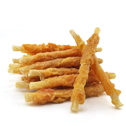 Chicken Wrapped Rawhide Sticks