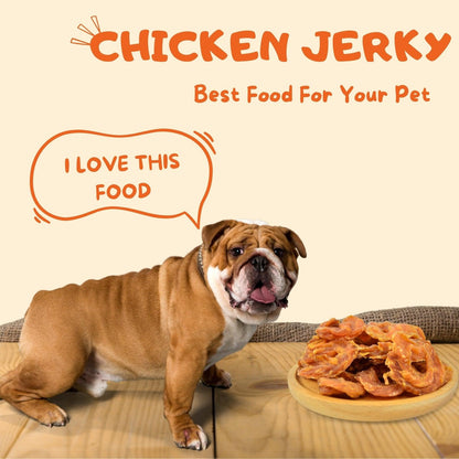 Chicken Jerky Rings Dog Treats, Dog Chewy Snacks Help Hip & Joint Health for Dogs, 10.6 oz - Petpuro