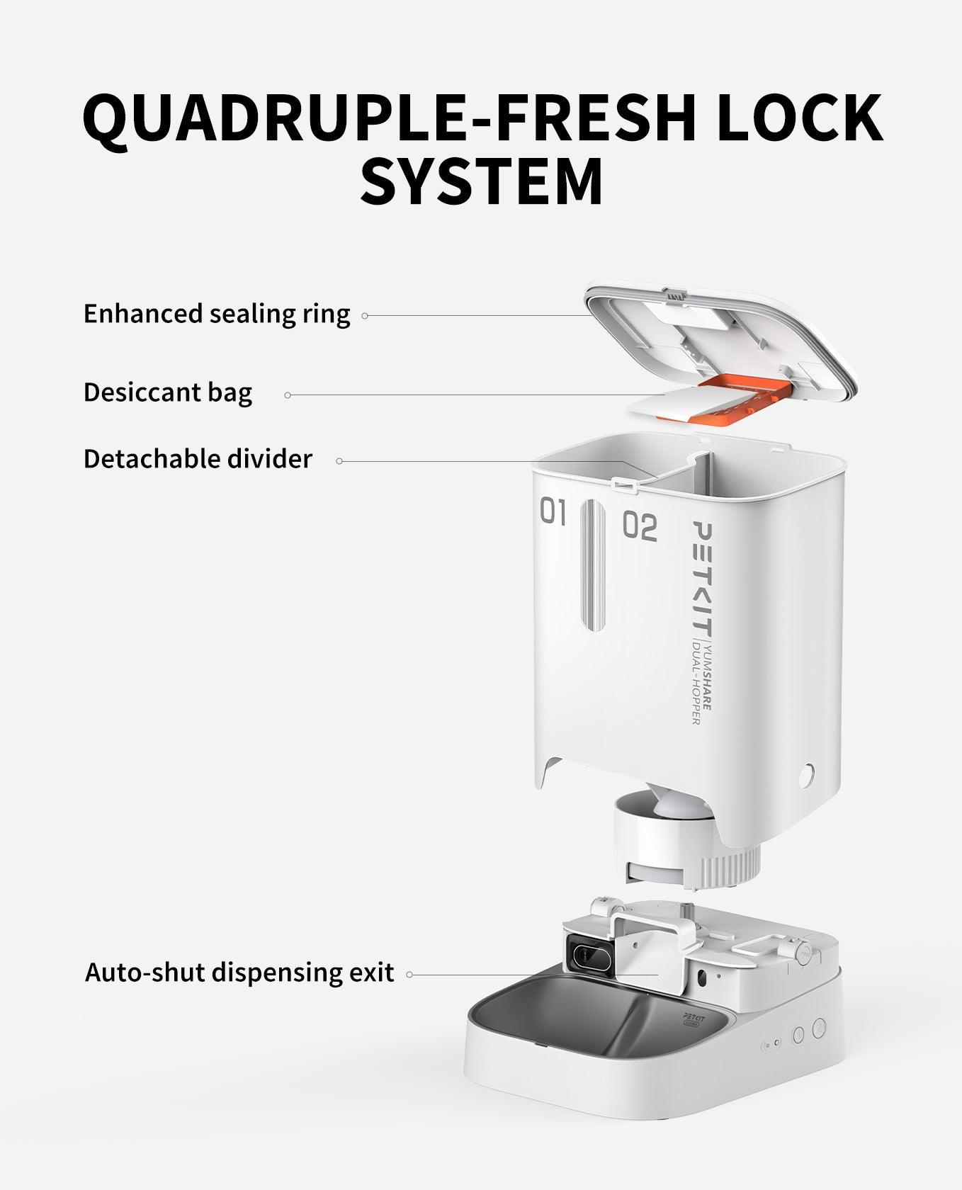 PETKIT YumShare Dual-Hopper – Smart Pet Feeder with 1080P HD