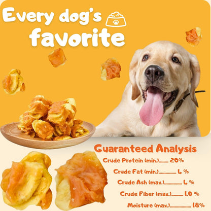 Chicken Wrapped Banana Treats, Grain-Free Chewy Dog Snacks for Small Medium Dogs, 10.6 oz - Petpuro